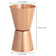thumbnail image 1 of Alcohol Measuring Cup, Rose Golden Colour Wide Application Cocktail Jigger, For Cocktail Tools Party Supplies Bartender Accessories Bar Utensils, 1 of 8