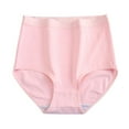 thumbnail image 2 of Organic Cotton High Waisted Absorbent Period Underwear for Women High Flow Menstrual Underwear 2025 Light pink M, 2 of 3