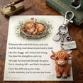 thumbnail image 2 of Lekihaqq Highlands Bull Month Keychain Reminder Of Silent Power Daily Strength Gift Keychain Bull Keyring Charm Durable Metal Pendant Motivational Cow Key Chain For Men Women Friend Family Work Office, 2 of 8