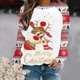 thumbnail image 1 of Pntutb - Sudadera con estampado navideño de manga larga para mujer, informal, a la moda, blusa Pntutb Pntutb-8962, 1 of 5