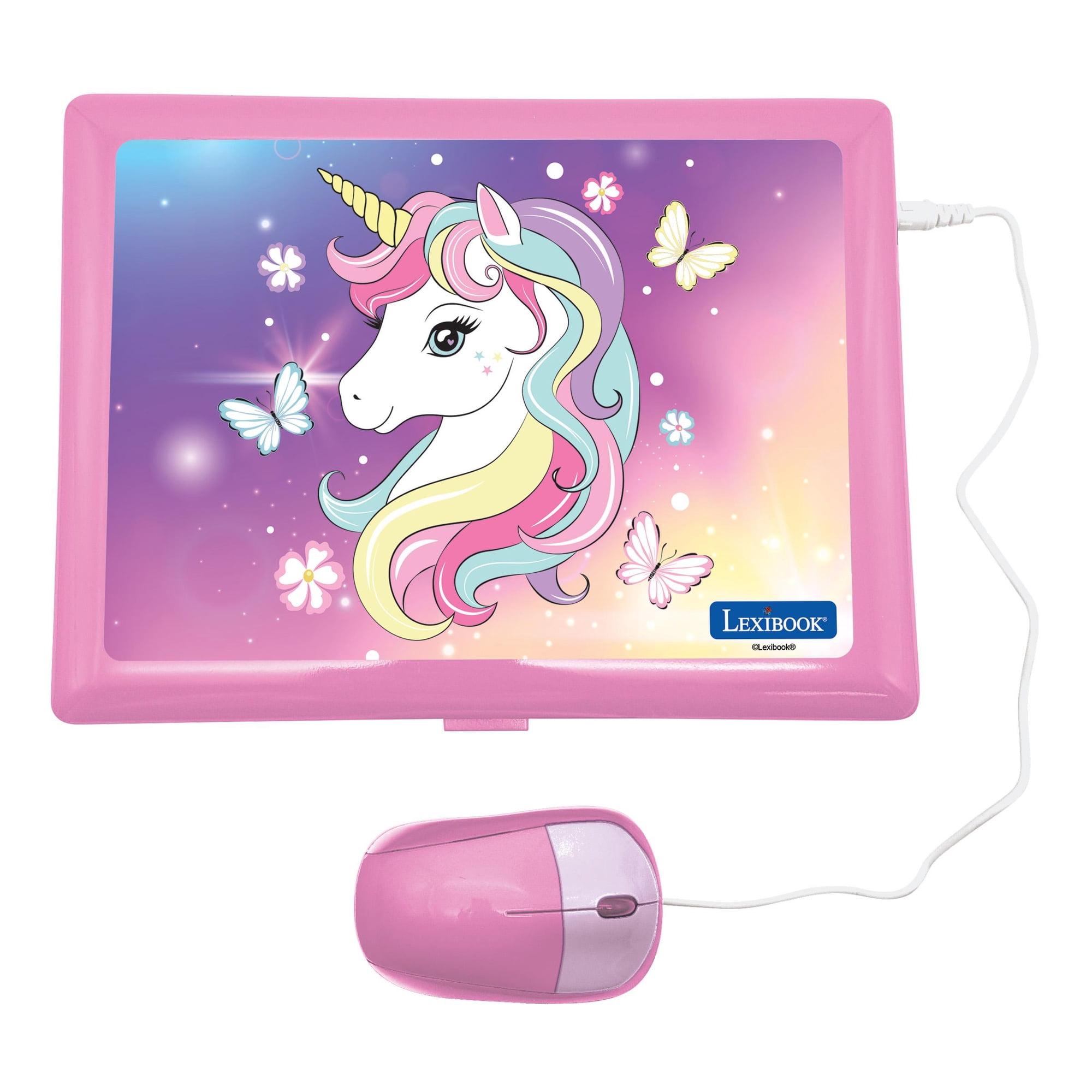 Lexibook Unicorn Bilingual Laptop EN/ES 164 Acts Pink/Purple