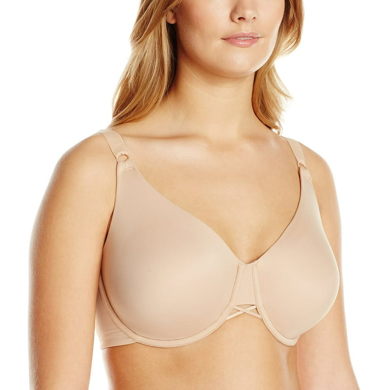 Womens Back Smoother Underwire Bra, 40DD, MULBERRY 