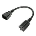 thumbnail image 4 of Cable de alimentación IE R, adaptador de corriente IEC Convertidor de 1 zócalo Adaptador de corriente IE RAC optimizado para la excelencia, 4 of 8
