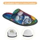 thumbnail image 3 of Fotbe Colorful Parrot Jungle Dream Pantuflas Peludas para Mujer con Estampado, Zapatillas de Peluche, Zapatos de Invierno para Casa, Uso Interior y Exterior-Large, 3 of 8