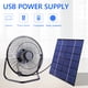 thumbnail image 4 of Panel solar de 7W y 6V con extractor de aire USB de 8 pulgadas para gallinero para perros, 4 of 9