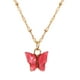 WREESH Acrylique Papillon Pendentif Créatif Net Rouge Perle Chaîne de Clavicule – image 1 sur 1