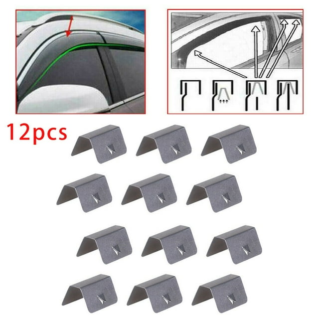 100% Brand New Heko Sned Clip 12 Pcs Accessories Affordable Direct Replacement Easy To Use Wind Rain Deflectors Mingyiq