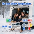 thumbnail image 4 of 12V 50Ah LiFePO4 Lithium Battery with 50A BMS, 5000+ Deep Cycles Aokly Lithium Battery Portable and Lightweight For RV, Marine, TrollingMotor, Camping, Travel,Fish Finder,Solar, Winter Power Shortage, 4 of 7