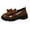 #050-Brown, variant on Yusimy Women's Fashionable Casual Retro Round Toe Loafers - Thick Heel Mid Heel Low-Cut British Style Slip-On Shoes with Bow Detail Thick Sole for Modern Outfits