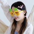 thumbnail image 5 of 1 par de gafas con forma de piña, gafas decorativas, accesorios creativos, gafas divertidas para fiesta de disfraces TUNC Sencillez, 5 of 5