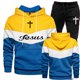 thumbnail image 1 of 2023 Nueva llegada Sudadera con capucha y pantalones deportivos con estampado de Jesús de alta calidad para hombres y mujeres Traje deportivo informal diario para correr, 1 of 4