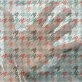 thumbnail image 3 of Abstract Tulle Curtains with Rod Pocket, Classic Hounstooth Motifs Old Fashioned Timeless Illustration, Sheer Drape for Wedding Party 2 Panels, 7 Sizes, Dark Coral Mint Green, by Ambesonne, 3 of 3