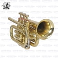 thumbnail image 4 of SOUND SAGA® Pocket Trumpet With All Accessories Including Mouthpiece & Case., 4 of 5
