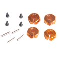 thumbnail image 4 of Esquirla 12mm Aluminum Wheel Hub Adaptor - 4 Pieces - RC Model Car Replacement Gold, 4 of 7