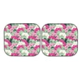 thumbnail image 7 of Daiia Orchids Flowers 2PCS Car Windshield Sun Shade, Foldable Sun Shield for Car Front Window, Auto Sun Blocker Visor Protector Universal for Truck SUV Pickup-Medium, 7 of 7