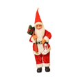 thumbnail image 2 of Almencla Christmas Figurine Santa Claus Figure Doll Ornament Lovely Traditional Art Sculpture for Party Favors Supplies Window Desktop Red, 2 of 8