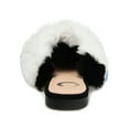 thumbnail image 3 of Journee Womens Evelin Faux Fur Square Toe Mule, 3 of 9