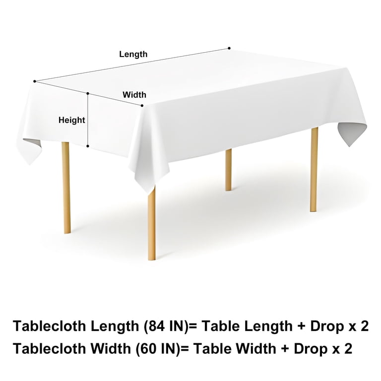 decorUhome Buffalo Check Vinyl Tablecloth, 60x84in photo 8