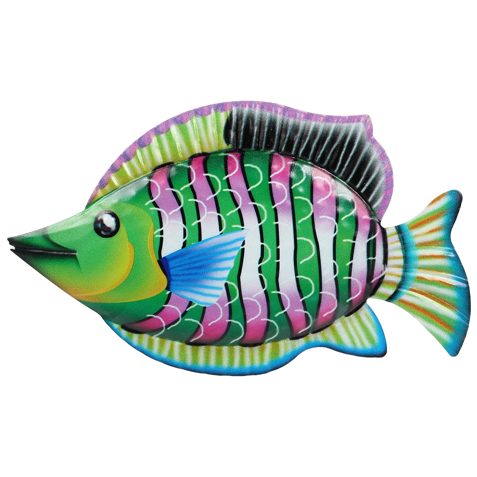 Wall Metal Fish Art Decor Sculpture Hanging Sea Life Coastal Iron