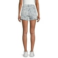 thumbnail image 5 of No Boundaries Juniors’ High Rise Destructed Midi Denim Shorts, 5 of 5
