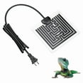 thumbnail image 1 of 5W Reptile Heating Pad Reptile Heating Pad Under Tank Safe Fast Heating Pad for Frogs Snakes Lizards Geckos US Plug, 1 of 6