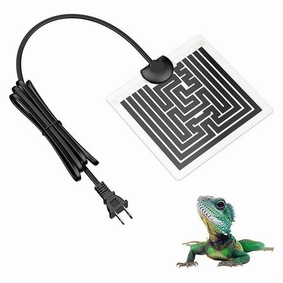 5W Reptile Heating Pad Reptile Heating Pad Under Tank Safe Fast Heating Pad for Frogs Snakes Lizards Geckos US Plug