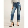 thumbnail image 5 of Scoop Women's and Women's Plus Benton Cuffed Ankle Jeans, 25", 27", and 29" Inseams, Sizes 0-26W, 5 of 7