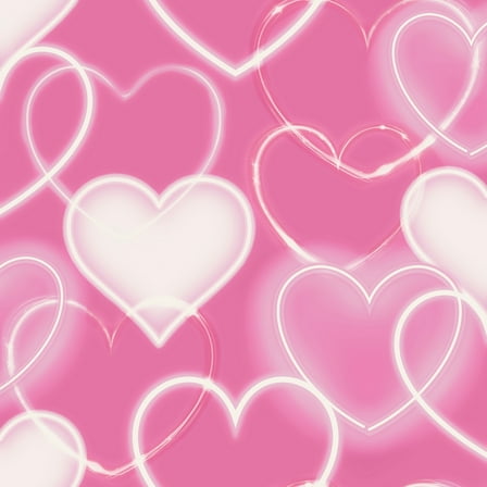 Arthouse Effie Pink Neon Heart Wallpaper