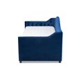 thumbnail image 3 of Baxton Studio Perry Contemporary Tufted Velvet Twin Daybed with Trundle, Kids, Blue, 3 of 10