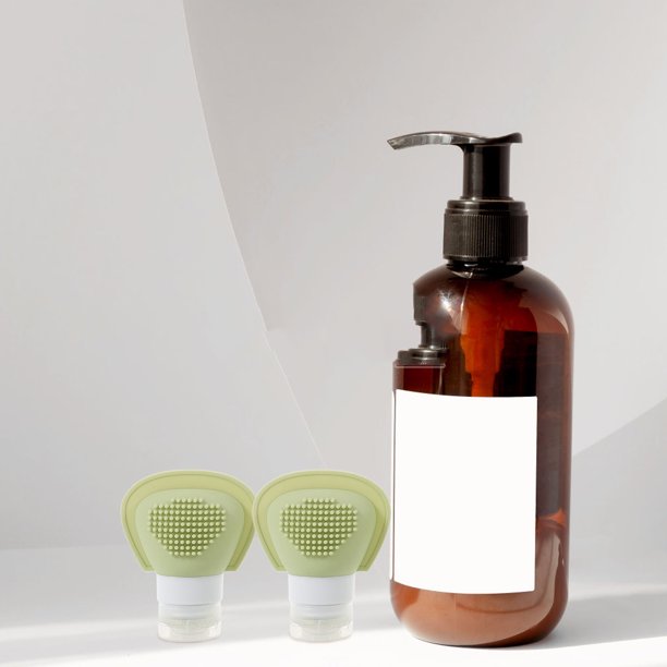 unbranded 3Ud De Silicona Para Viaje Con Tapa A De Para Champú Acondicionador Y Loción Color