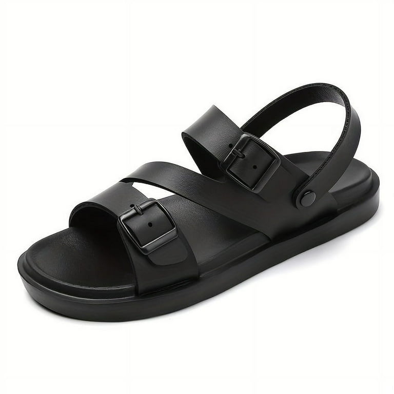 Mens Stylish Beach Travel Sandals Crystal Strappy Open-Toe Mens Stylish Beach Travel Sandals Crystal Strappy Open-Toe