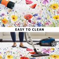 thumbnail image 5 of Watercolor Floral Spring Outdoor Rug for Patio/Deck/Porch, Non-Slip Large Area Rug 5 x 8 Ft, Botanical Summer Oil Painting Indoor Outdoor Rugs Washable Area Rugs, Reversible Camping Rug Carpet Runner, 5 of 8