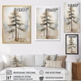 thumbnail image 4 of Designart "Zen Pine In Beige Scene I" Tree Pine Floater Framed Wall Art Prints, 4 of 5