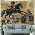 thumbnail image 4 of Ancient Greek Tapestry Greece Myths Spartan Warrior Wall Hanging Historical Legend Mythology Culture Wall Aesthetics Art Home Decor for Living Room Bedroom GTDJRC0008, 4 of 6