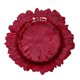 thumbnail image 4 of Plato de cena Plato de servicio decorativo Plato de comida occidental irregular con diseño floral de vidrio Rojo, 4 of 9