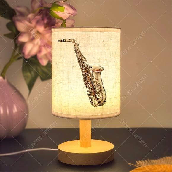 1pc Fabric Desk Lamp, USB Powered Nightstand Lamp, Bedroom Lamp and Dormitory LED Lighting Fixture with Cloth Lampshade, Office Accent Light for Room Living Room Decorative Lamp,