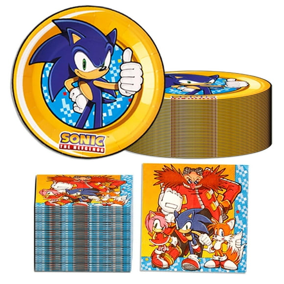 Kit de fiesta de cumpleaños Mighty Mojo Sonic The Hedgehog 40p