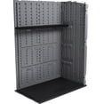thumbnail image 4 of Suncast Horizontal Shed Shelf Kit Space Saving Shelving, Wall Mount Outdoor Storage, Black, 4 of 4