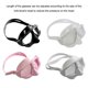 thumbnail image 5 of Máscaras profesionales de apnea Yuxing con cobertura de media cara visión de 120 grados transparente, 5 of 5