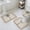 Brown, variant on Palm Trees Bath Mat 3 Piece Bathroom Rug Set, Brown Tropical Plants Summer Green Non Slip Bath Rug Contour Mat and Toilet Lid Cover, Absorbent Shower Mats Soft Bath Rugs and Mats Sets
