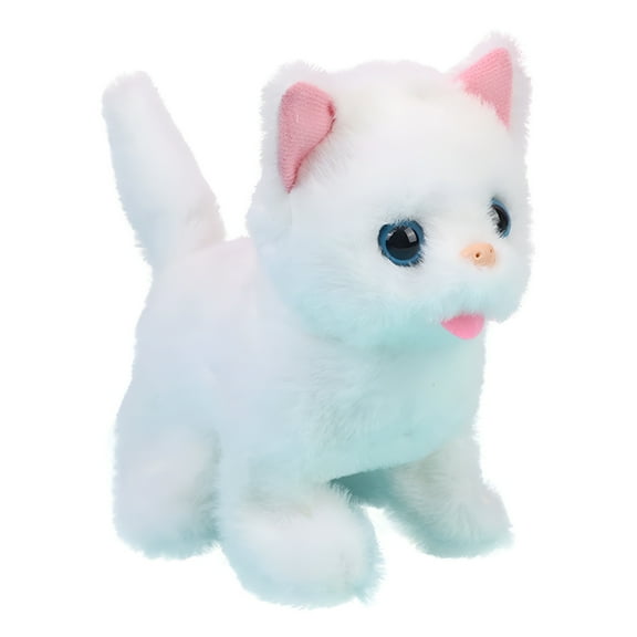 BESTSKY Robot Cat Plush Cat Stuffed Animal Interactive Cat Realistic Cat Electronic Toy Walks Meows Your Interactive Electronic Pet Companion