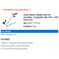 thumbnail image 2 of Clutch Master Cylinder and Line Assembly - Compatible with 1993 - 1999 Saturn SC1 1994 1995 1996 1997 1998, 2 of 2
