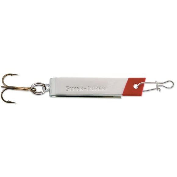 Luhr-Jensen Cuillère Super Duper 1-1/2 po. 1/6 oz, Nickel/Red Head