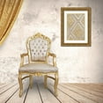 thumbnail image 3 of Pinto, Patricia 23x32 Gold Ornate Wood Framed with Double Matting Museum Art Print Titled - Neutral Ikats, 3 of 4
