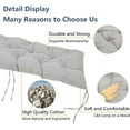 thumbnail image 4 of Namzi 1 Pcs Bench Cushion, Outdoor Bench Cushion for Patio & Garden, Heavy Duty Outdoor Furniture Cushion for Porch Seating,59*19.68*3.14inch,Grey, 4 of 4