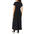 thumbnail image 4 of Baywell Long skirt Solid Color Dress Loose Dress Adjustable Waist V Neck Leisure Dress, 4 of 7