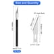 thumbnail image 2 of Uxcell 10pcs cuchillo de utilidad de precisión Exacto para tallar manualidades en negro, 2 of 6