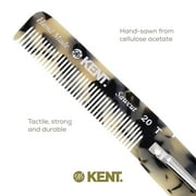 Kent 20T Handmade Folding Pocket Comb for Men, Fine Tooth Hair Comb Straightener for Everyday Grooming Styling Hair, Beard or Mustache, Use Dry or with Balms, Saw Cut, Made in England