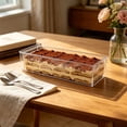 thumbnail image 6 of Clear Acrylic Dessert Container 15.75" x 4.33" - Food Grade Cake Box with Lid for Storage B, 6 of 7