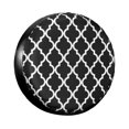 thumbnail image 1 of Custom Navy Blue Mosaic Lines Geometric Abstract Pattern Spare Tire Cover for Suzuki Mitsubish Geometry Car Wheel Protectors, 1 of 5